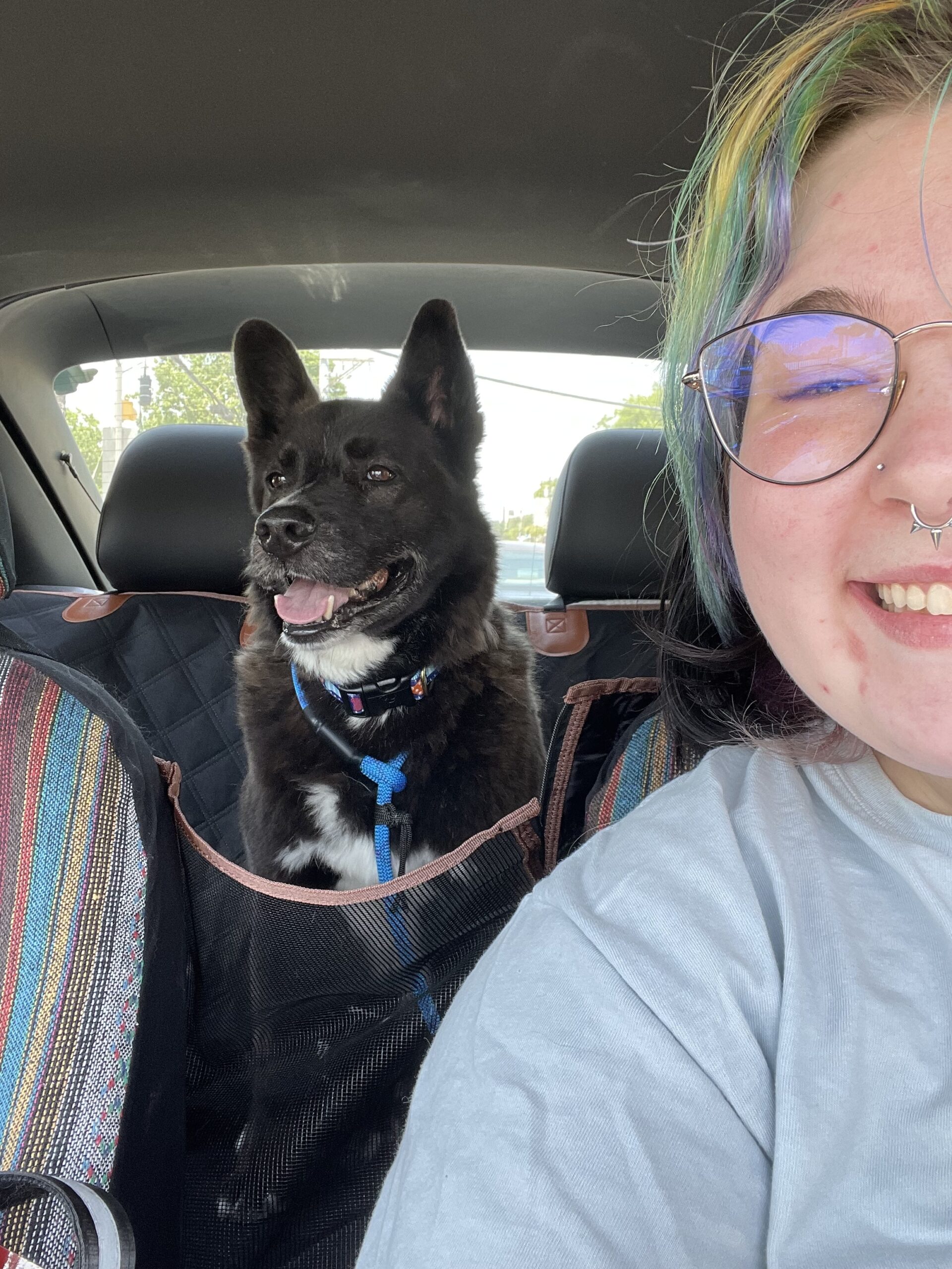 Ollie and new mom, Bobbie